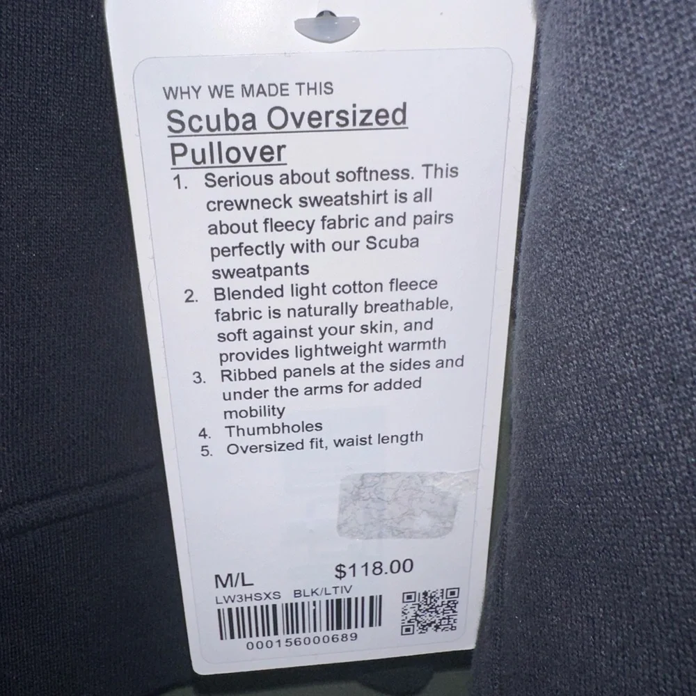 Lululemon Scuba Oversized Pullover M/L - Picture 2 of 4